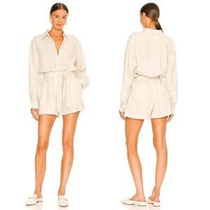 Marissa Webb Rowan Linen Romper